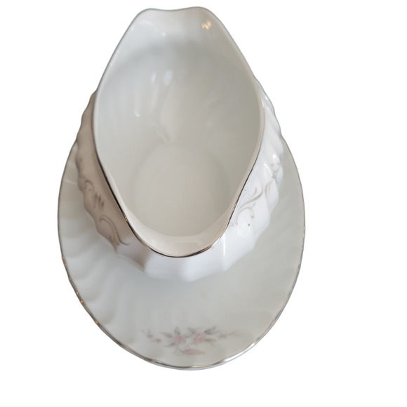 Gold Standard Gravy Boat with Underplate Porcelain China Made in Japan MCM - Picture 2 of 10